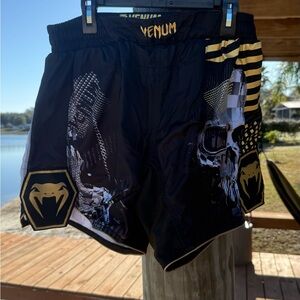 Venum Men's Athletic Shorts - Black and Gold
